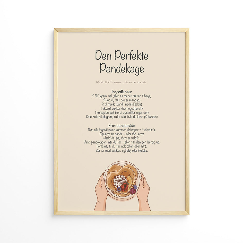 Den perfekte Pandekage Plakat