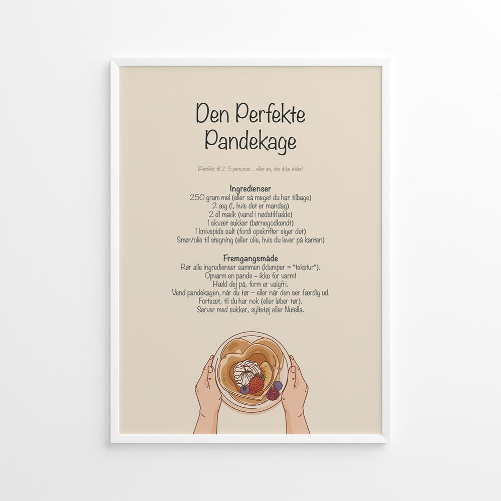 Den perfekte Pandekage Plakat