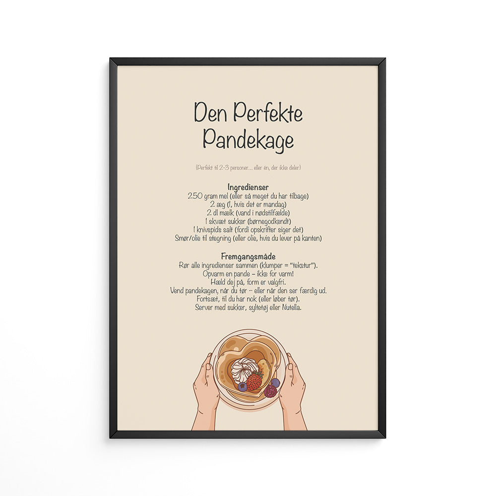 Den perfekte Pandekage Plakat
