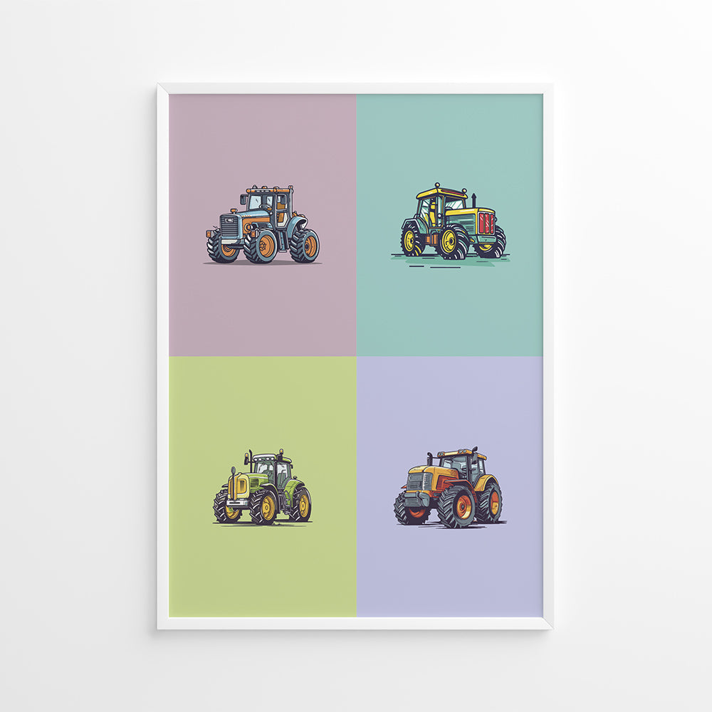 Firehjulede Helte Plakat