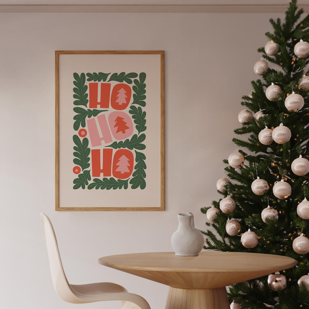 HO HO HO – Juleplakat