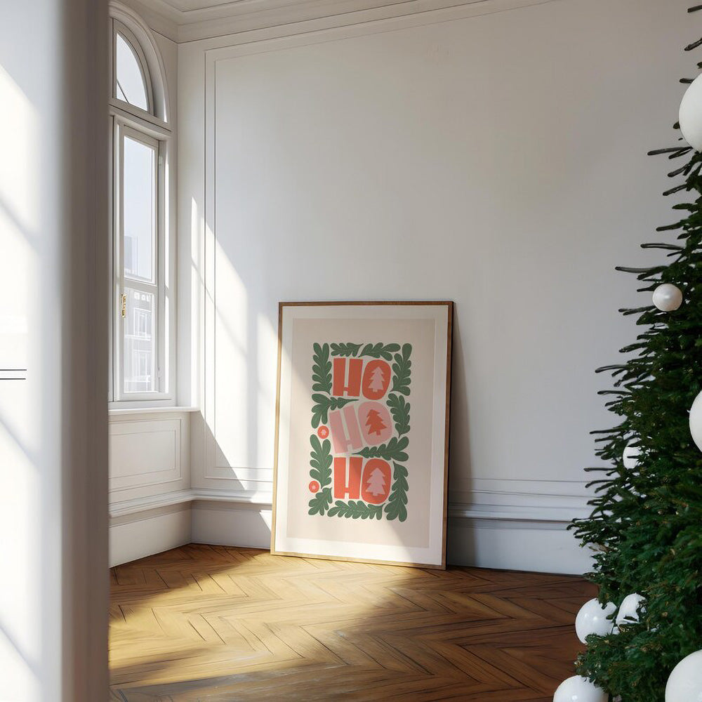 HO HO HO – Juleplakat