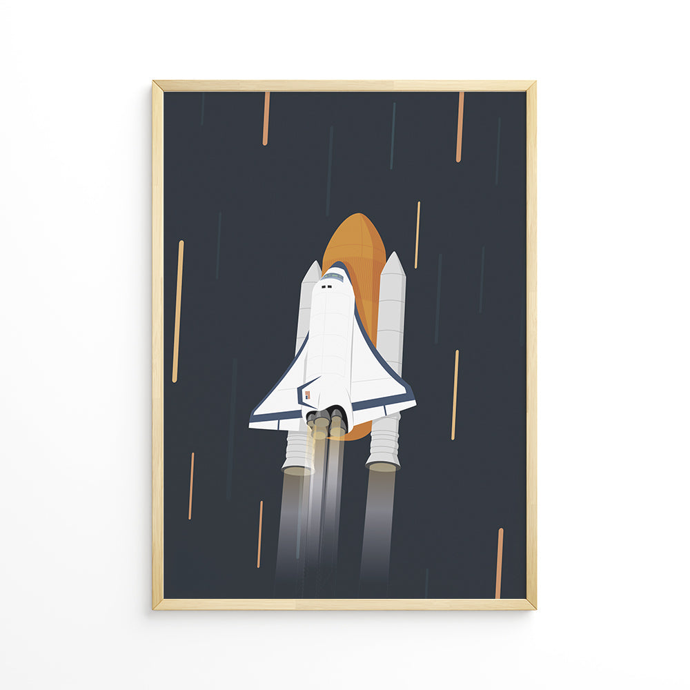 Raketmission Plakat