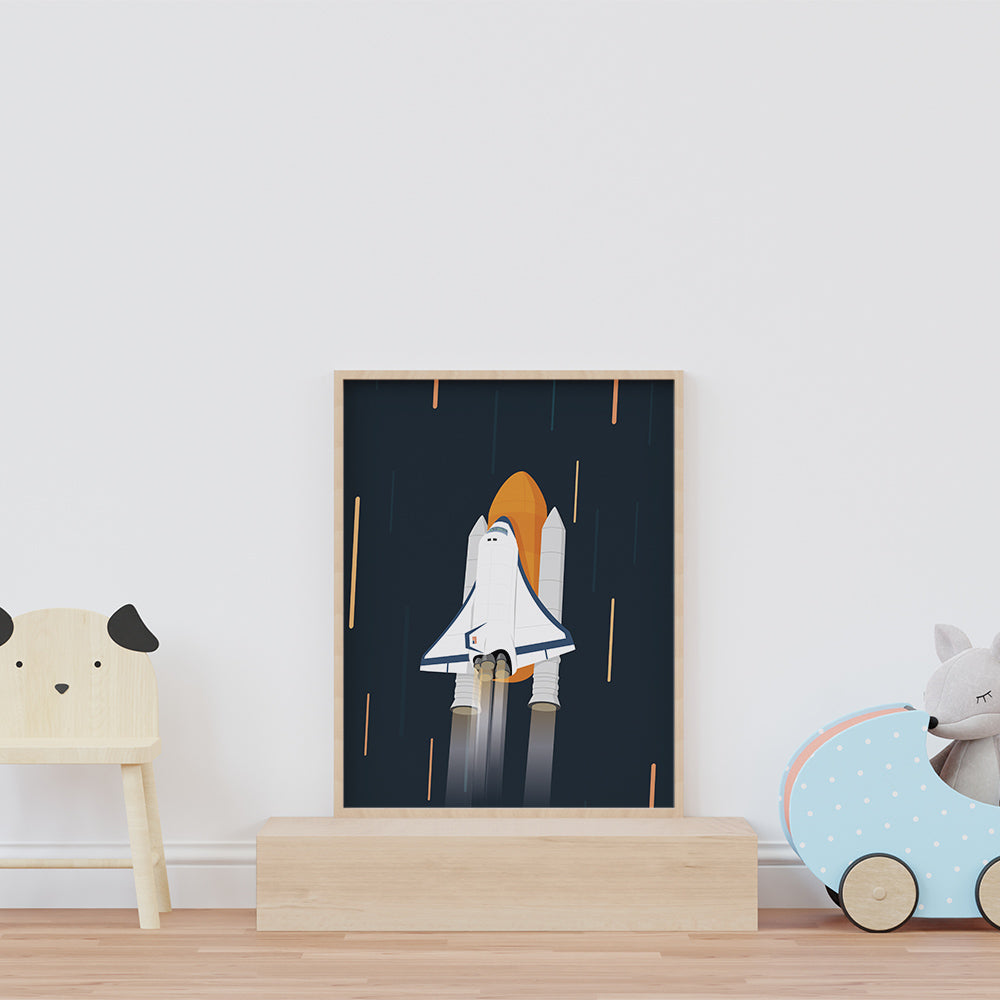 Raketmission Plakat