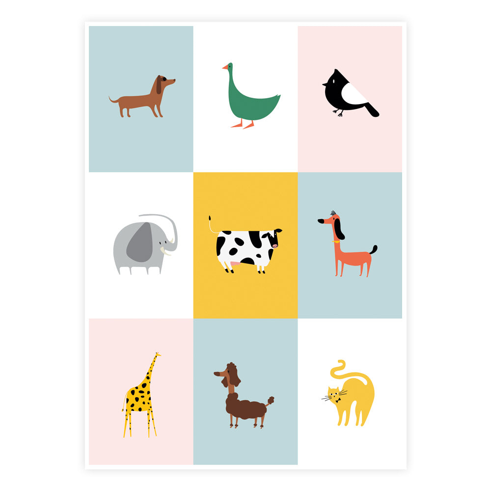 Sjove Dyrevenner Plakat