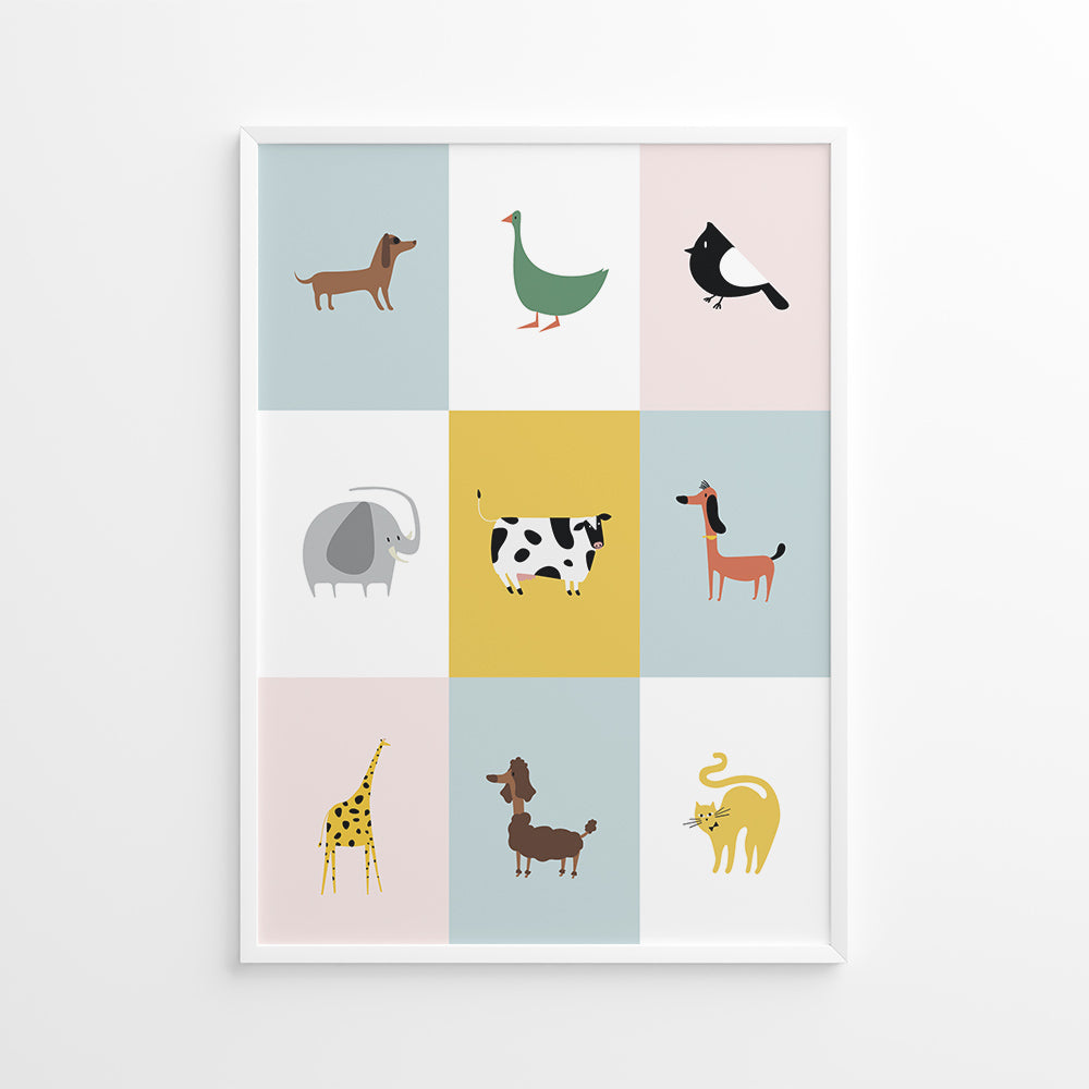 Sjove Dyrevenner Plakat