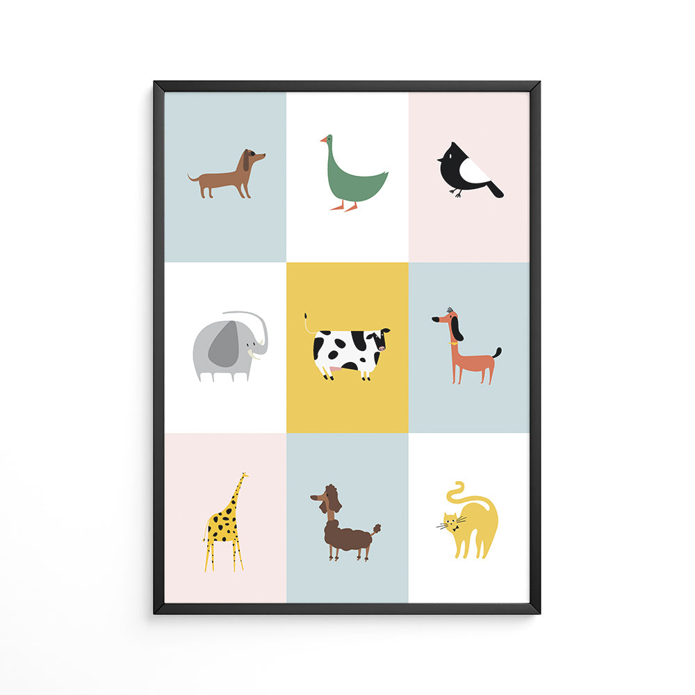 Sjove Dyrevenner Plakat