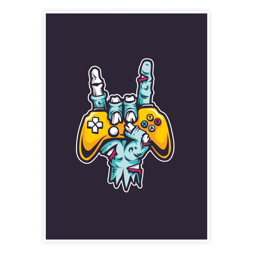 Zombie Gamer Power Plakat