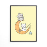 Venner på Månen Plakat - Billede 5