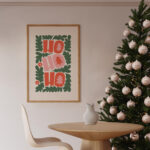 HO HO HO – Juleplakat - Billede 2